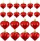 24-Piece Christmas Heart Ornaments Set